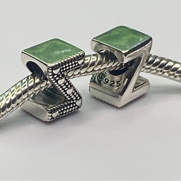 Sterling Silver Letter Z Charm - Picture 5 of 8